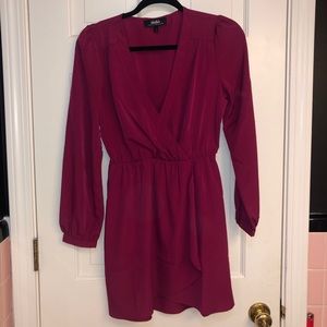 Maroon short dress